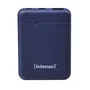 Intenso PowerBank XS5000 - Batería Externa de Polímero de Litio 5000 mAh Azul con Puerto USB Tipo-C y Micro-USB, incluye Cable USB A a USB C