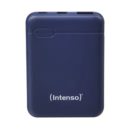 Intenso PowerBank XS5000 - Batería Externa de Polímero de Litio 5000 mAh Azul con Puerto USB Tipo-C y Micro-USB, incluye Cable USB A a USB C