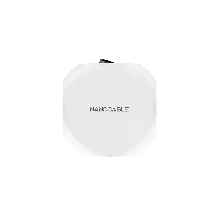 Nanocable 10.37.0001 - Base de 3 Enchufes Tipo F con Interruptor, 2 Puertos USB-A y 2 USB-C (3.4A Máx.), Cable de 1.4 Metros, Color Blanco