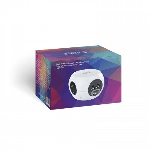 Nanocable Regleta 3 Enchufes con 4 USB (2 USB-A y 2 USB-C) Blanca Nanocable Regleta 3 Enchufes con 4 USB (2 USB-A y 2 USB-C) Blanca