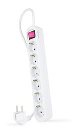 NANOCABLE REGLETA 6 TOMAS INTERRUPTOR 1.4 M BLANCA