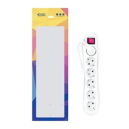 NANOCABLE REGLETA 6 TOMAS INTERRUPTOR 1.4 M BLANCA NANOCABLE REGLETA 6 TOMAS INTERRUPTOR 1.4 M BLANCA