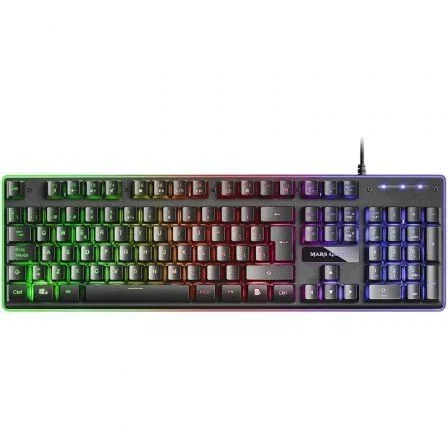Pack Gaming Mars Gaming MCPEX/ Teclado H-MECH + Ratón Óptico + Auriculares con Micrófono + Alfombrilla