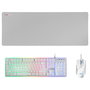 Teclado y Ratón Gaming Mars Gaming MCPX Portugués Blanco