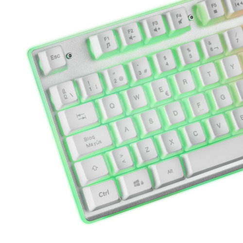 Teclado y Ratón Gaming Mars Gaming MCPX Portugués Blanco