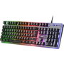 Mars Gaming Teclado Mecánico RGB MK220FR Francés, Anti-Ghosting, Teclas en Cúpula, Cable USB 1.5 m, Negro/Gris