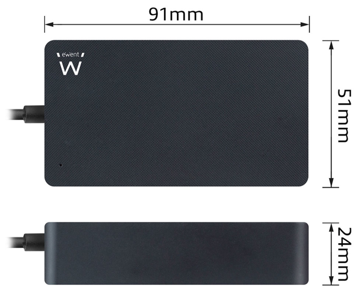 Ewent EW3981 Cargador USB-C 45 W para Portátil Negro