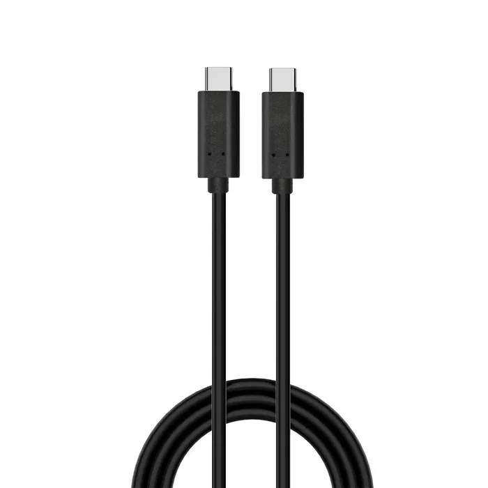 Ewent Cable USB 3.2 Gen 2 Tipo C a Tipo C 1m EC1045 - Carga Rápida 60W, Transferencia Datos 10 Gbps, Vídeo 4K @ 60Hz, Negro