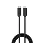 Ewent Cable USB 3.2 Gen 2 Tipo C a Tipo C 1m EC1045 - Carga Rápida 60W, Transferencia Datos 10 Gbps, Vídeo 4K @ 60Hz, Negro