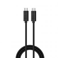 Ewent EC1046 Cable USB Tipo C a C, 100W Carga Rápida PD, 20 Gbps Datos, Soporte Video 4K @ 60Hz, 1 metro, Compatible con Smartphone, Tablet y Portátil