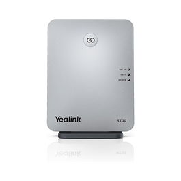 Yealink RT30 DECT-Repeater, Amplificador de Señal Inalámbrica DECT para Interiores 50m Exteriores 300m, Rango de Frecuencia UE 1880-1900 MHz