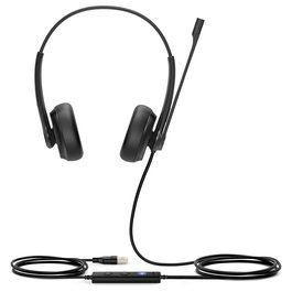 Yealink UH34 Dual Microsoft Teams USB-Headset Binaural Negro Conexión USB para Oficina/Centro de Llamadas