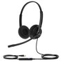 Yealink UH34 Lite Auriculares USB de diadema para Microsoft Teams con micrófono Boom, Cancelación de ruido, 20-20000 Hz, Negro