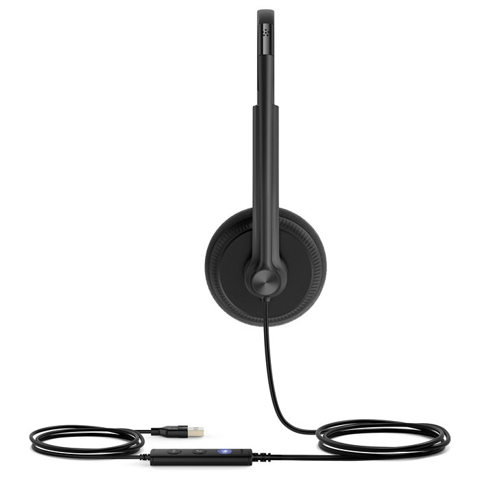 Yealink UH34 Lite Auriculares USB de diadema para Microsoft Teams con micrófono Boom, Cancelación de ruido, 20-20000 Hz, Negro