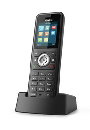 Yealink W59R Teléfono DECT Inalámbrico Negro con Pantalla y Base Cargador. Compatible Yealink W80.