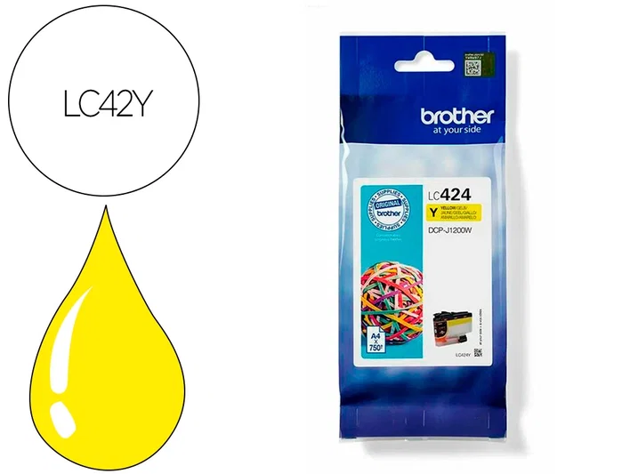 Brother LC424Y Amarillo Brother LC424Y Amarillo