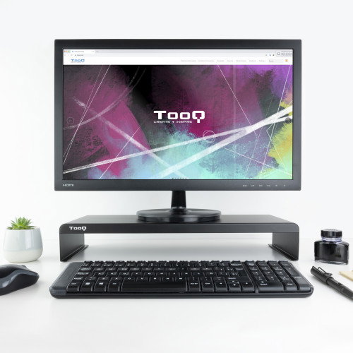 Tooq TQMR0121 Soporte Elevador para Monitor o Portátil Negro