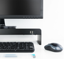 Tooq TQMR0124 Soporte Elevador para Monitor o Portátil con 3x USB 2.0, Negro