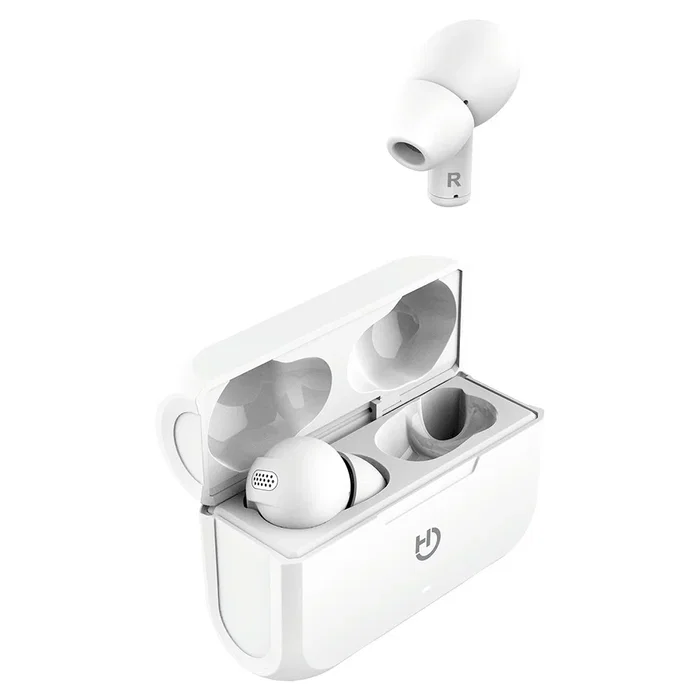Hiditec FENIX TWS Auriculares True Wireless Intraaural para Llamadas/Música, Bluetooth 5.0, Autonomía 18h, Resistente al Agua IP5X, Color Blanco