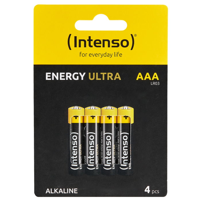 Intenso Pack de 4 pilas alcalinas energy ultra AAA LR03