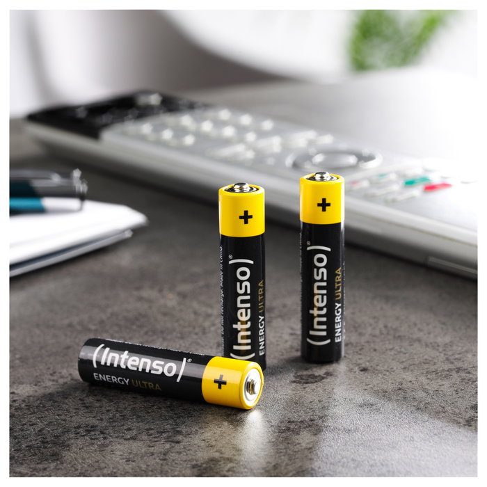 Intenso Energy Ultra AAA LR03 Baterías Alcalinas 1.5V - Paquete de 10 unidades - 1250 mAh