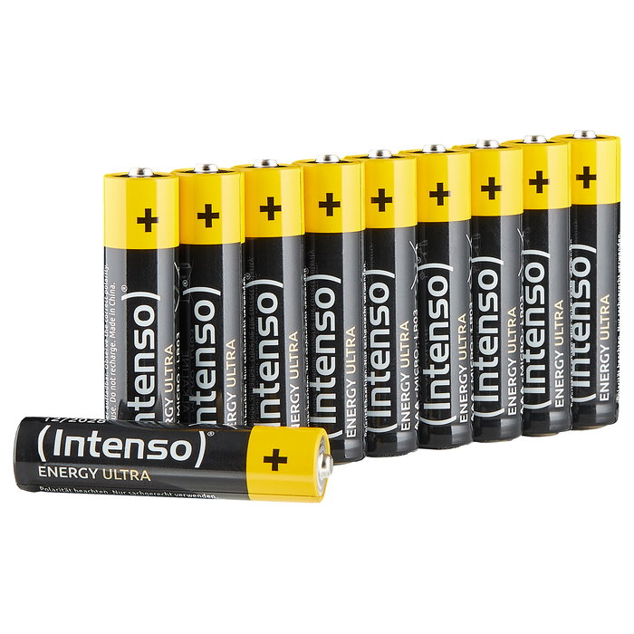 Intenso Energy Ultra AAA LR03 Baterías Alcalinas 1.5V - Paquete de 10 unidades - 1250 mAh