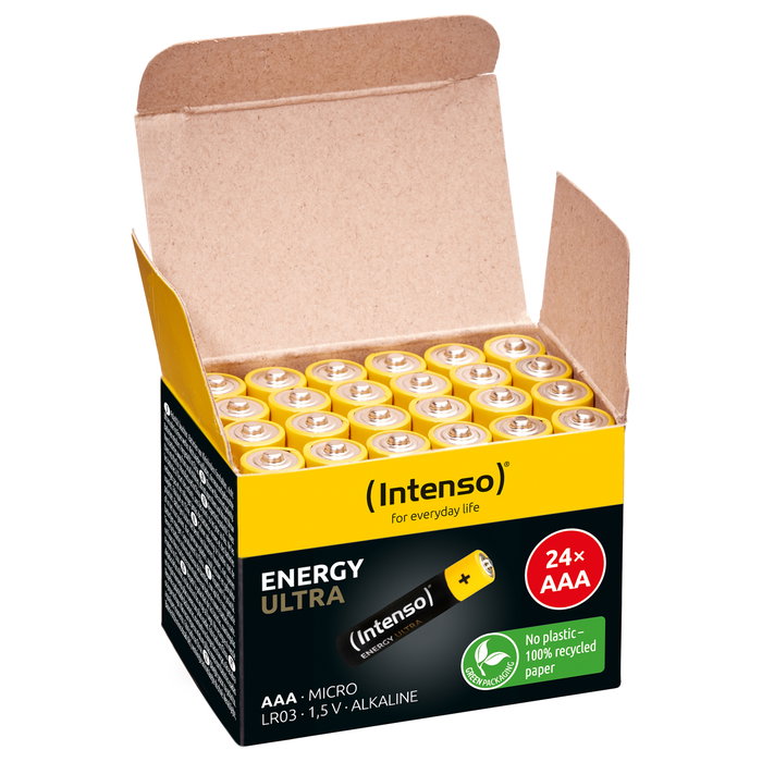 Intenso Pack de pilas alcalinas Energy Ultra AAA LR03, 24 unidades Intenso Pack de pilas alcalinas Energy Ultra AAA LR03, 24 unidades
