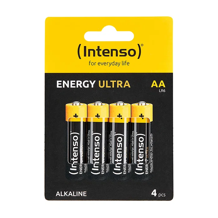 Intenso Pack de 4 pilas alcalinas Energy Ultra AA LR06