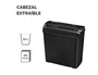 Fellowes P-25S Destructora de Papel Corte en Tiras Negra/Gris
