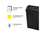 Fellowes P-25S Destructora de Papel Corte en Tiras Negra/Gris