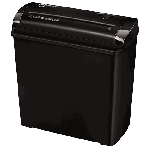 Fellowes P-25S Destructora de papel con corte en tiras, 11L, Negro/Gris