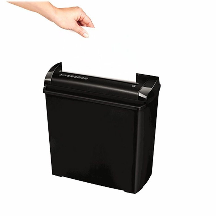 Fellowes P-25S Destructora de papel con corte en tiras, 11L, Negro/Gris