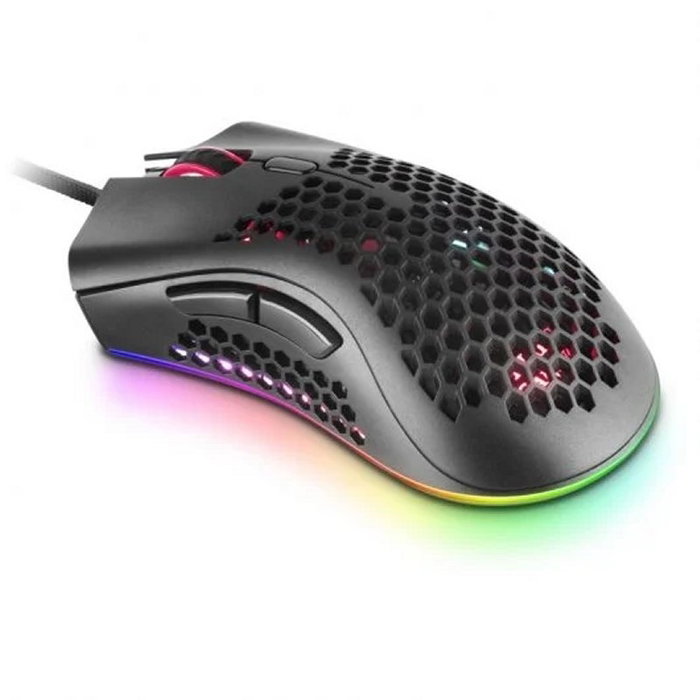 Mars Gaming MMEX Ratón Gaming Óptico para Diestros RGB Negro, Sensor Pixart 3389PRO 32000 DPI, Switches Ópticos, 7 Botones Programables, Cable Paracord, 75g, Software - Modelo Negro Mars Gaming MMEX Ratón Gaming Óptico para Diestros RGB Negro, Sensor Pixart 3389PRO 32000 DPI, Switches Ópticos, 7 Botones Programables, Cable Paracord, 75g, Software - Modelo Negro
