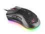 Mars Gaming MMEX Ratón Gaming Óptico para Diestros RGB Negro, Sensor Pixart 3389PRO 32000 DPI, Switches Ópticos, 7 Botones Programables, Cable Paracord, 75g, Software - Modelo Negro