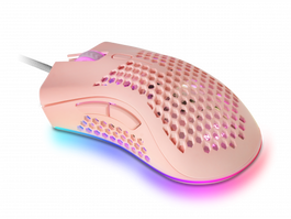 Mars Gaming Ratón Óptico Gaming RGB Pink MMEX 32000DPI, Chroma RGB, 7 Botones, Software