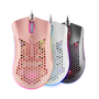 Mars Gaming Ratón Óptico Gaming RGB Pink MMEX 32000DPI, Chroma RGB, 7 Botones, Software