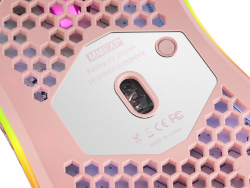 Mars Gaming Ratón Óptico Gaming RGB Pink MMEX 32000DPI, Chroma RGB, 7 Botones, Software