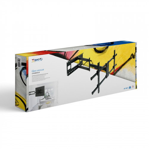 Tooq Soporte de Pared LP4380XL-B para TV de 43-80 pulgadas, Negro