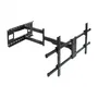Tooq Soporte de Pared Orientable/Inclinable LP4380XL-B para TV de 43-80" hasta 50kg con Extensión y Gestión de Cables