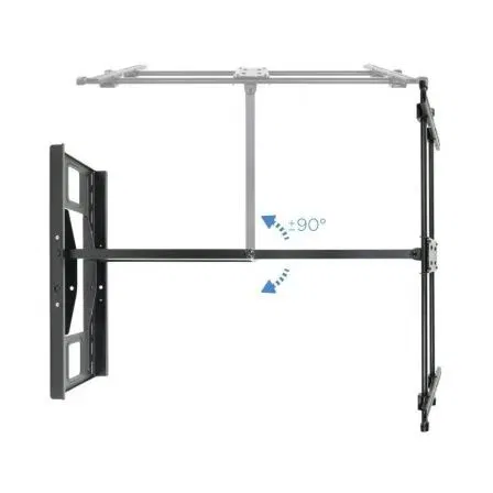 Tooq Soporte de Pared Orientable/Inclinable LP4380XL-B para TV de 43-80" hasta 50kg con Extensión y Gestión de Cables