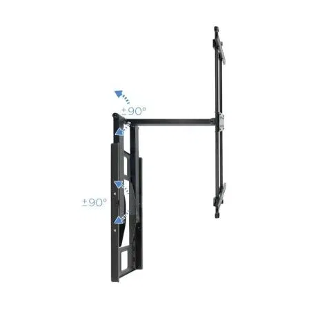 Tooq Soporte de Pared Orientable/Inclinable LP4380XL-B para TV de 43-80" hasta 50kg con Extensión y Gestión de Cables