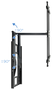 Tooq Soporte de Pared LP4380XL-B para TV de 43-80 pulgadas, Negro