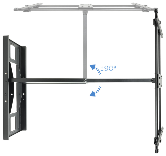 Tooq Soporte de Pared LP4380XL-B para TV de 43-80 pulgadas, Negro
