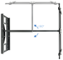 Tooq Soporte de Pared LP4380XL-B para TV de 43-80 pulgadas, Negro