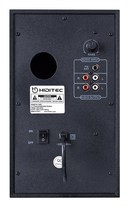 Hiditec H400 Dark Edition Altavoces 2.1 Bluetooth 80W Negro Hiditec H400 Dark Edition Altavoces 2.1 Bluetooth 80W Negro