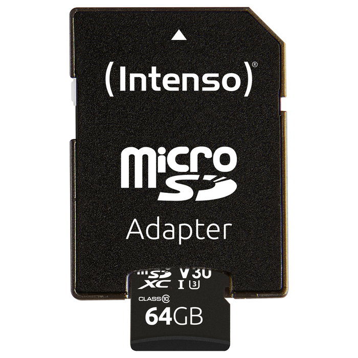 Intenso microSDXC Professional 64 GB con Adaptador SD