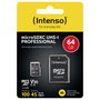 Intenso microSDXC Professional 64 GB con Adaptador SD