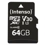 Intenso 3433490 Tarjeta de Memoria MicroSDXC 64GB, Clase 10, UHS-I U3/V30, Lectura 100 MB/s, Resistente (Agua, Golpes, Rayos X), con Adaptador SD