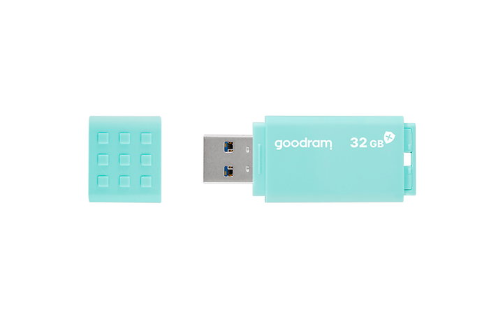 Goodram UME3 CARE 32GB USB 3.0 Memoria Flash Unidad USB con Propiedades Antibacterianas, Plata, Hasta 60 MB/s Lectura, Modelo UME3-0320CRR11