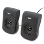 Iggual IGG316993 Altavoces 2.0 para PC, 6W Total, Color Negro, Conexión USB y Mini-Jack 3.5 mm, Plug & Play, Control de Volumen en Cable
